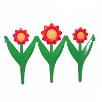 Забор Ромашка желто-красный (0,3*2,25м, 5 секций)