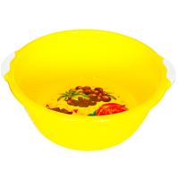 Таз 16л "Люкс" с ручками лимонный 03038 /10шт/Арз