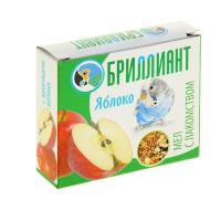 Мел для птиц с лакомкой яблоко 35гр