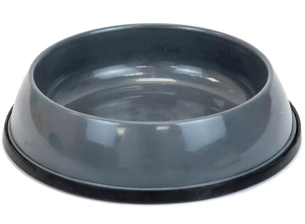 Миска одинарная пластик д/кошек ZERO нулевка 200мл серая/2234/Дарэлл