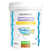 Корм для рыб AQUAMENU Унигран мелкие гранулы, банка 600мл