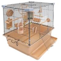Клетка д/птиц ТУТТИ-1 ECO 42*30*38см (укомплект) бежевый /46202/Дарэлл