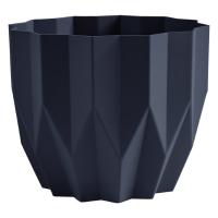 Кашпо Геометрия 5,8л антрацит с дренаж. вставкой КШ-5817 /10шт/ПП