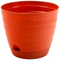 Кашпо Бриз 1,7л терракот с прик. под. /10шт/Рад