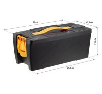 Органайзер д/инструментов 28*13,5*11,5см черный с желтым М2968 /9шт/М-пласт 