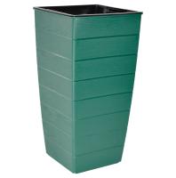 Кашпо Карелия 15л 28,5*28,5*56см темно-зеленый 02019 /4шт/Милих