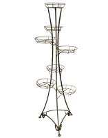 Подставка РЗДИ на 7 горшков круглый прут серебро107