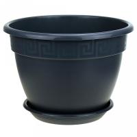 Кашпо Антик D32 10л антрацит с под. 5PL0489 /5шт/ТП