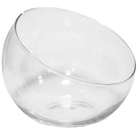 Ваза Анабель Шаровая с косым резом прозр h13см d15,7см 1669/061662