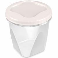 Банка д/хранения пищ. прод. Тондо 0,65л с завинчивающейся крышкой кремовый С285 /20шт/Мартика