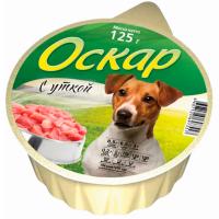 Собаки Оскар Утка 125г 16шт ж/б /1208/нал
