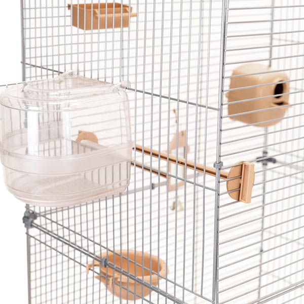 Клетка д/птиц ЛОРА-3 ECO 58*40*126см (укомплект) 3 секции бежевая/4612/Дарэлл