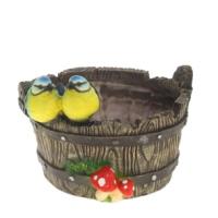 Птички на корыте H15,5см 123367/К043