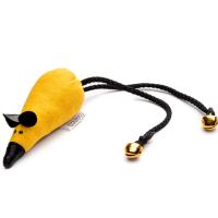 Игрушка к Мышь с кошачьей мятой желтая/20шт/Веда