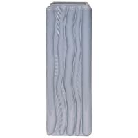 Ваза Квадрат Кора h30 12*12см серый глянец 200/300-241/072984