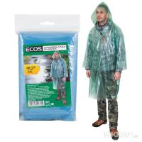 Дождевик плащ Ecos р-р 48-54 XXL на липучках 40мкм ПВД 