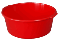 Таз 12л с ручками красный 03004