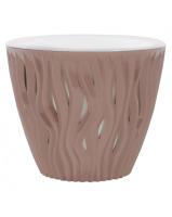 Кашпо Вдохновение 4,5л фраппе с вставкой КШ-9676 /10шт/ПП