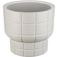 Кашпо КАРЕ D280 7,8л кремовый с вставкой М3259 /1шт/М-пласт