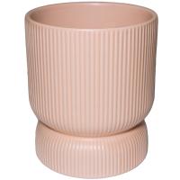 Кашпо Barcelona d16, h20см розовый матовый 074678