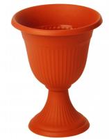 Вазон на ножке высокий 7,1л Ливия терракот М3202