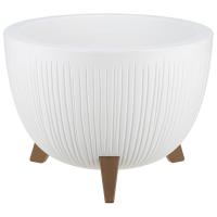 Кашпо ПЕТАЛИС D350 12л белый с вставкой М3255 /3шт/М-пласт