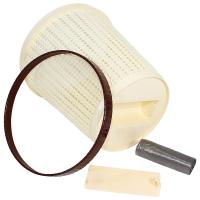 Корзина д/мусора Santa 10л бежевый 05110 /10шт/Милих