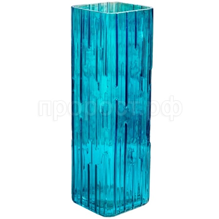 Ваза д/цветов Квадро малая бирюза стекл. /1903-Н5 /1шт/ДК