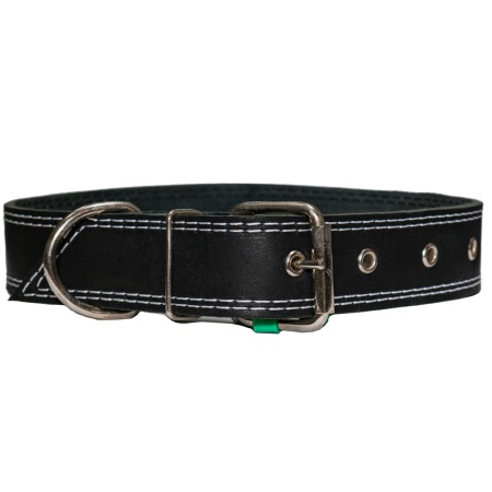 Ошейник кожа черный 1сл 35мм DONBARON