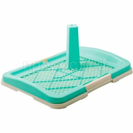 Туалет д/собак со столбиком 63*48*6(20)см зелёный P160-01/10/Пет Лайн