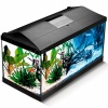 Аквариум прямоугольный полный комплект 105л(76х36х46см) LEDDY SET 75 черный/124534/АП