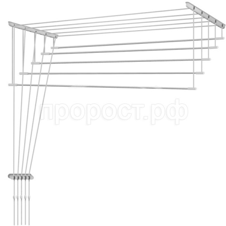 Сушилка д/белья потолочная Лиана-Люкс 1,6м (5линий) белый (в пленке) SPP-160 /5шт/Л