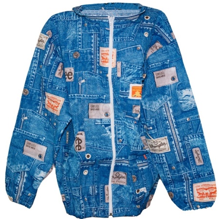 Пчелы Куртка бязь цветн Джинс на молнии р-р 48-50 ЧК