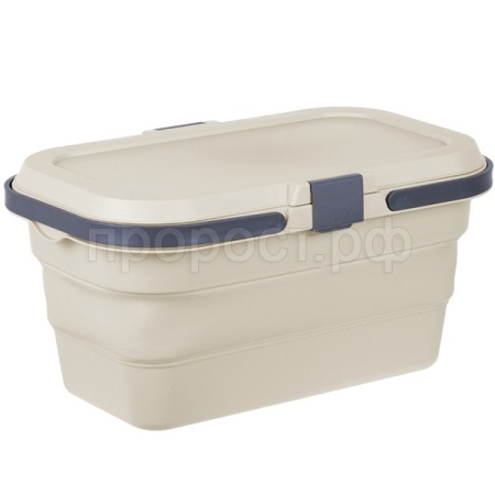 Корзина д/пикника ФЛЕКС 16л складная латте М1239 /3шт/М-пласт