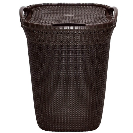 Корзина д/белья Santa 55л шоколадный 05074 /Милих