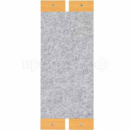 Когтеточка ЧИП мини настенная 50*19,5*0,5см двойная угловая ковролин серая/813212сер/Дарэлл