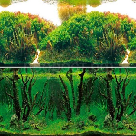 Фон для аквариума Зеленые холмы/Подводный лес 0,5*15м 9084/9085/Триол