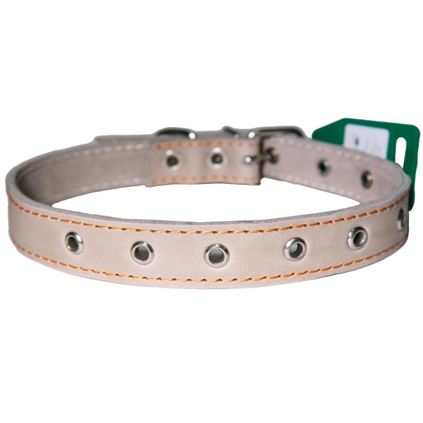 Ошейник кожа серый 1сл 25мм DONBARON